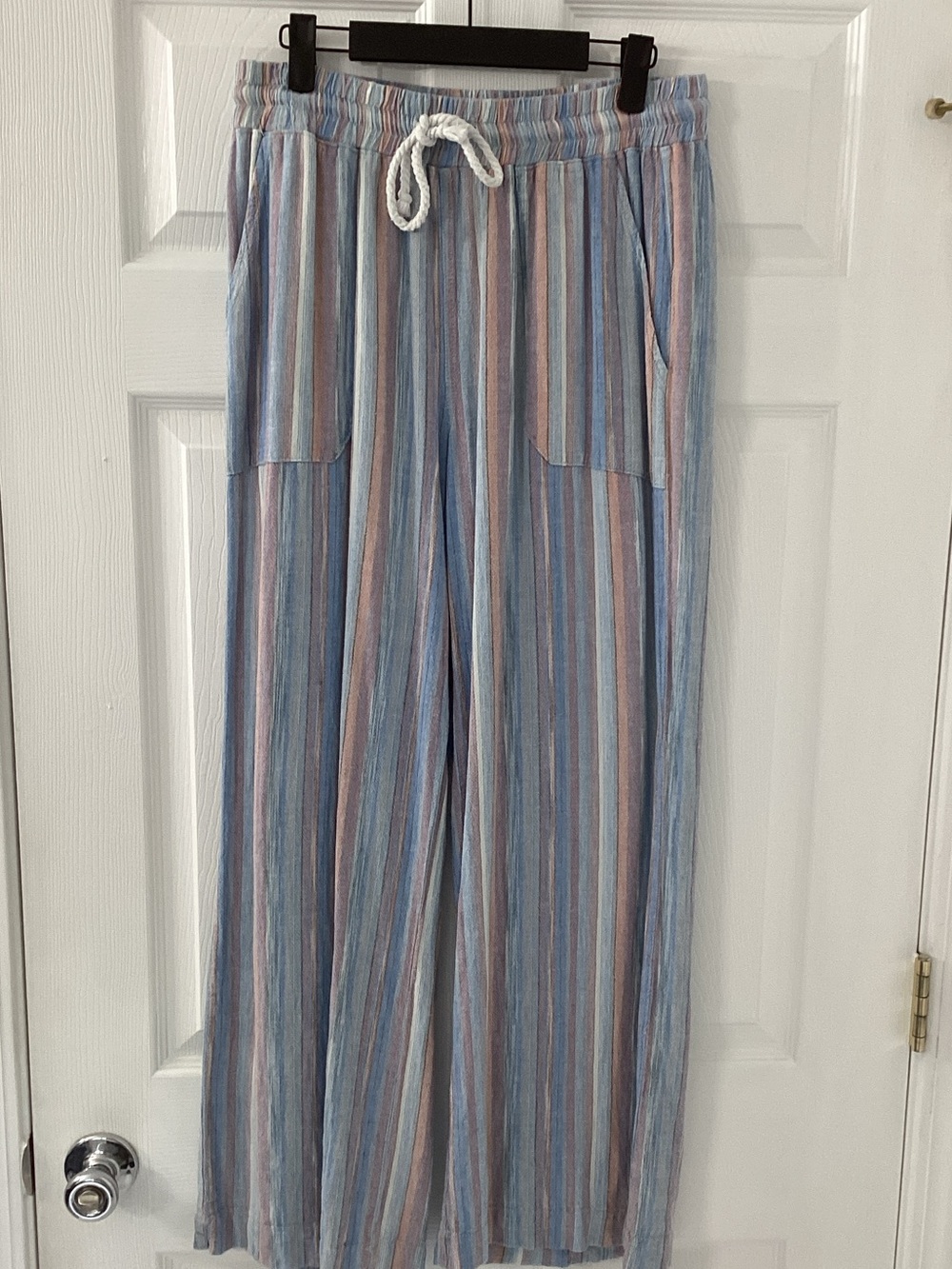 Indigo Rein linen blend Striped wide leg Pants